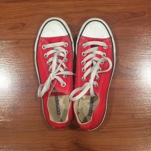 Red Converse Size 6.5 Women’s